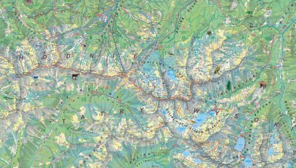 Mapy Tatr w dużej rozdzielczości on line